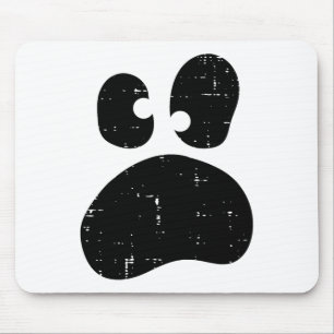 Halloween Face Ghost Funny Silly Ghoul Costume Kid Mouse Pad