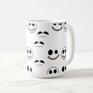Halloween faces coffee mug