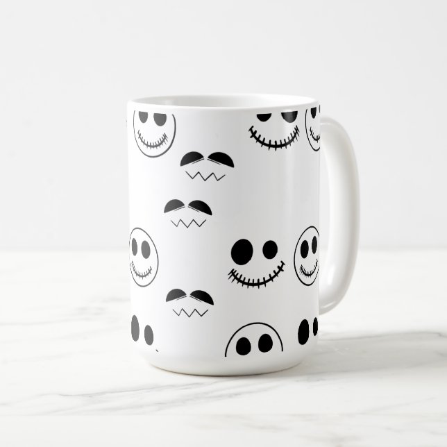 Halloween faces coffee mug (Front Right)