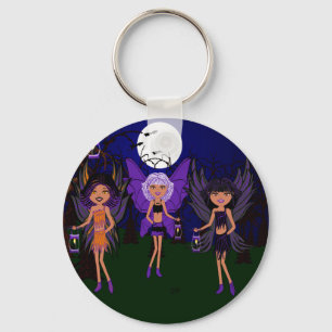 Halloween Faeries The Hallow Sisters Key Ring