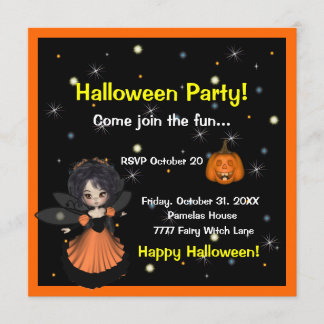 Halloween Fairy Invitation