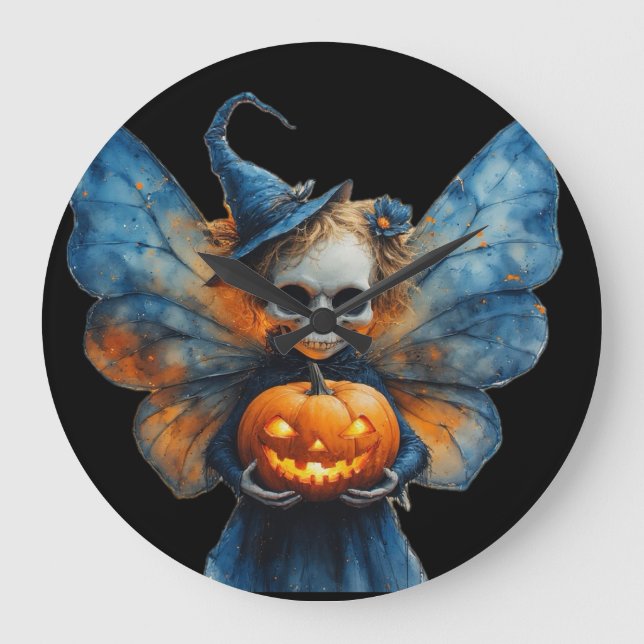 Halloween Fairy Large Clock (Front)