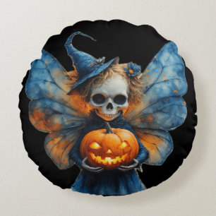 Halloween Fairy Round Cushion