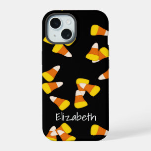 Halloween fall autumn candy corn pieces iPhone 15 case