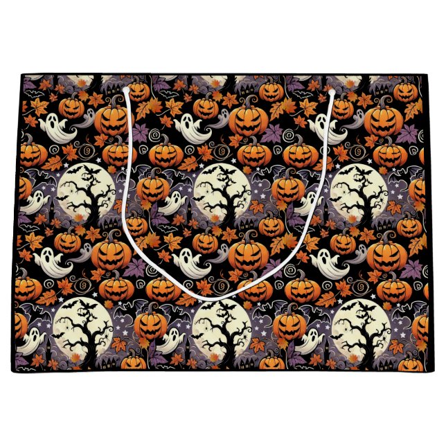 Halloween/Fall/Autumn Large Gift Bag (Front)