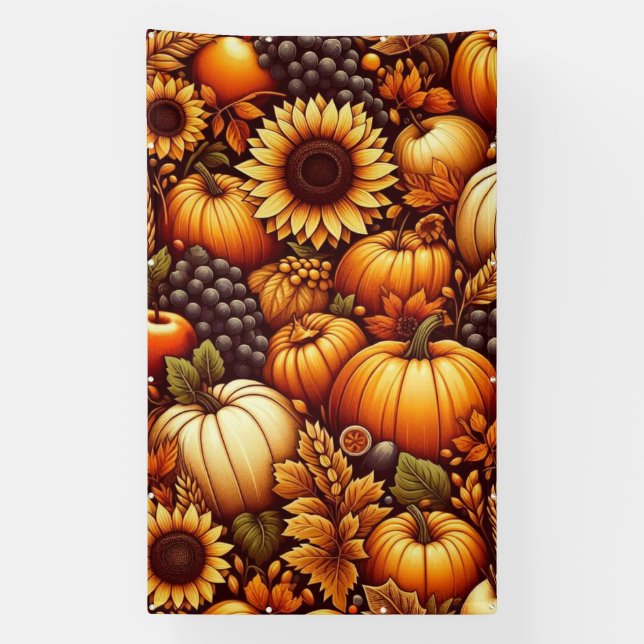 Halloween/Fall/Autumn/pumpkin Banner (Vertical)