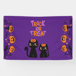 Halloween/Fall/Autumn/pumpkin/cat Banner