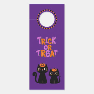 Halloween/Fall/Autumn/pumpkin/cat Door Hanger