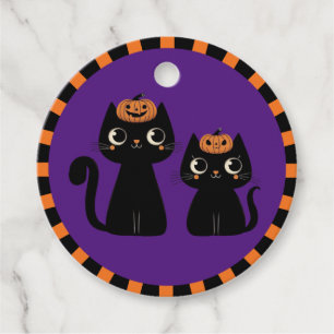 Halloween/Fall/Autumn/pumpkin/cat Favour Tags