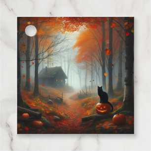 Halloween/Fall/Autumn/pumpkin/cat Favour Tags