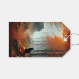 Halloween/Fall/Autumn/pumpkin/cat  Gift Tags