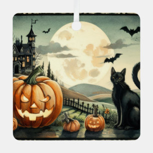 Halloween/Fall/Autumn/pumpkin/cat Metal Tree Decoration