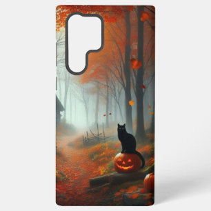 Halloween/Fall/Autumn/pumpkin/cat  Samsung Galaxy Case