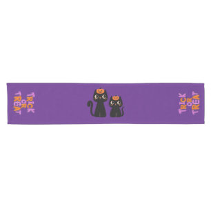 Halloween/Fall/Autumn/pumpkin/cat Short Table Runner