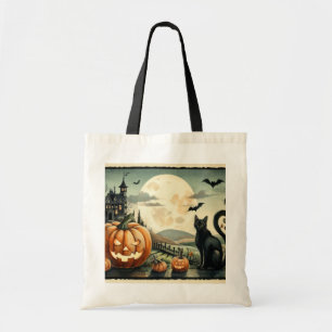Halloween/Fall/Autumn/pumpkin/cat Tote Bag