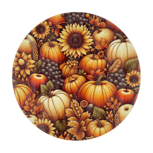 Halloween/Fall/Autumn/pumpkin Cutting Board (Front)