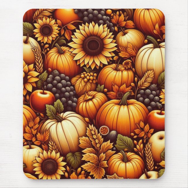Halloween/Fall/Autumn/pumpkin Mouse Pad (Front)