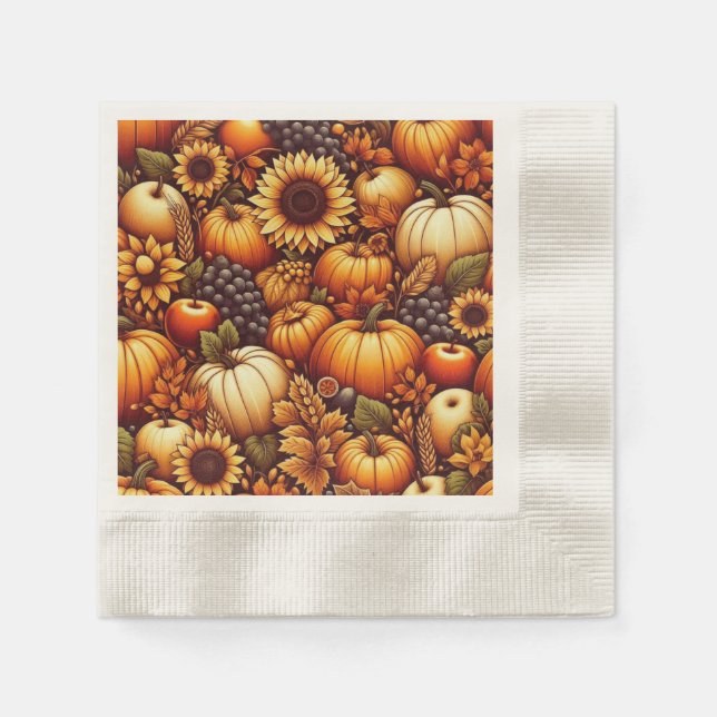 Halloween/Fall/Autumn/pumpkin Napkin (Front)