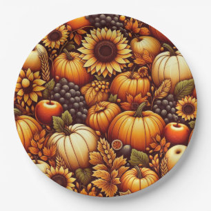Halloween/Fall/Autumn/pumpkin Paper Plate