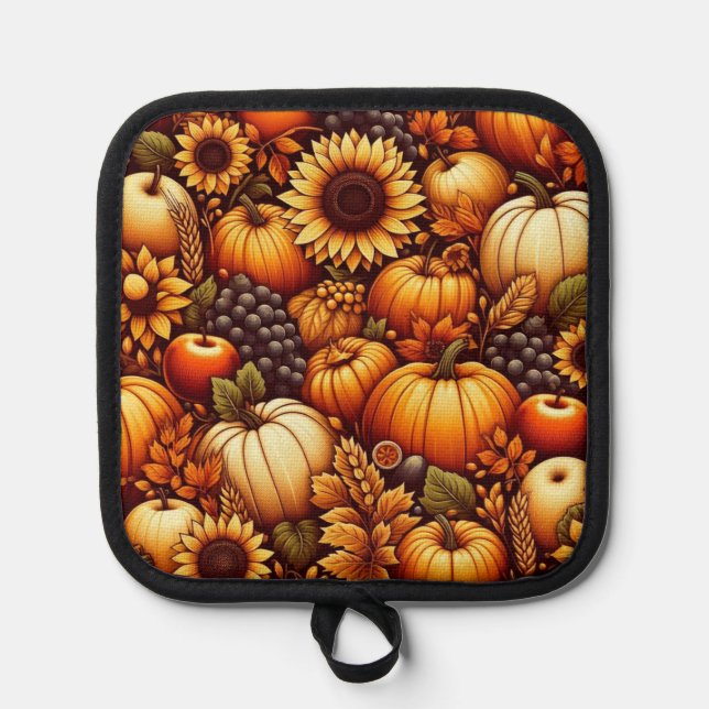 Halloween/Fall/Autumn/pumpkin Pot Holder (Front)
