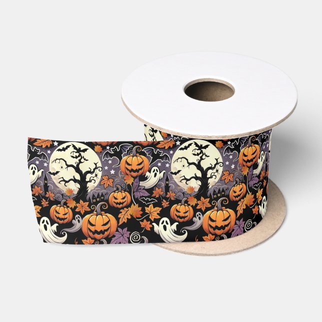 Halloween/Fall/Autumn Satin Ribbon (Spool)