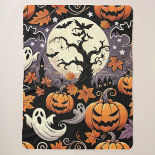 Halloween/Fall/Autumn Sherpa Blanket