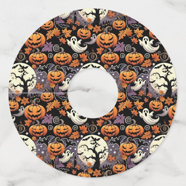 Halloween/Fall/Autumn Wine Glass Tag (Front)