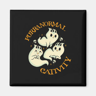 Halloween Fall Fun Cute Purranormal Cativity  Magnet
