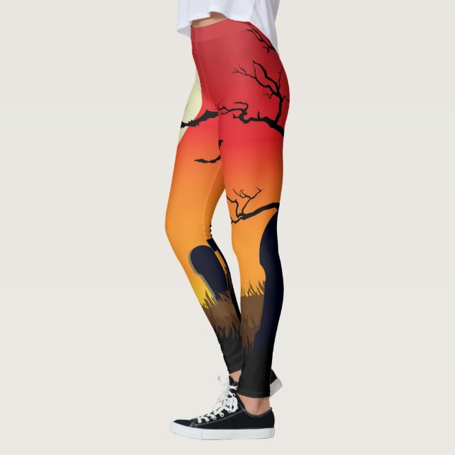 Halloween Fall Leggings (Left)