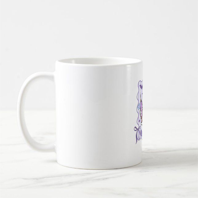 Halloween Fall Purple Coquette Goose Nurse Aesthet Coffee Mug (Left)
