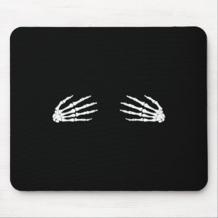 Halloween Fall Scary Skeleton Skull Hand  Mouse Pad