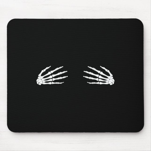 Halloween Fall Scary Skeleton Skull Hand  Mouse Pad (Front)