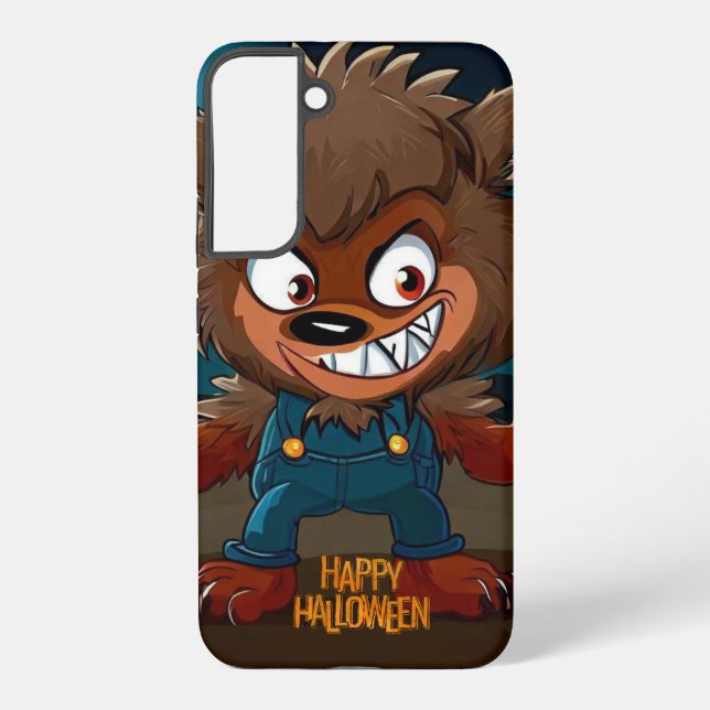 Halloween/Fall/Werewolf/Cartoon Samsung Galaxy S22+ Case (Back)