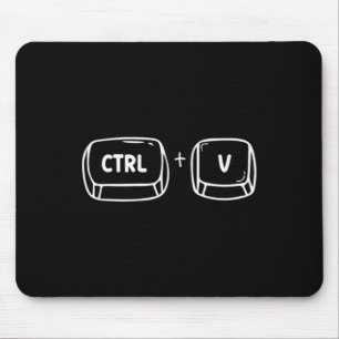 Halloween Family Children Ctrl V Design Mouse Pad