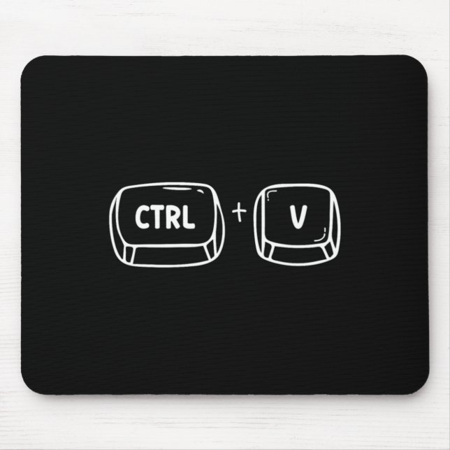 Halloween Family Children Ctrl V Design Mouse Pad (Front)