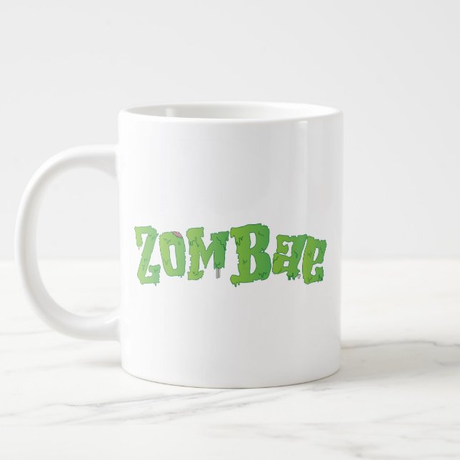 Halloween Family Couple Matching Zombie Zombae  Large Coffee Mug (Left)