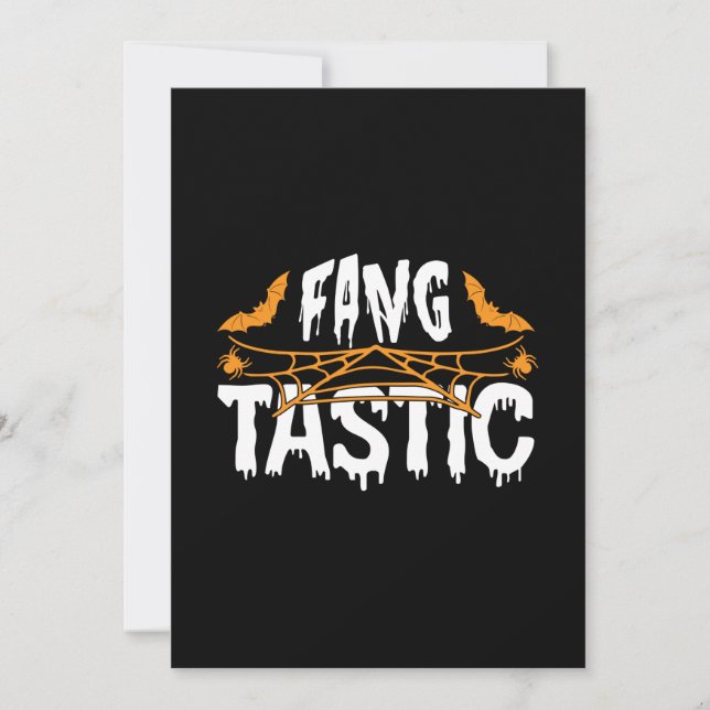 Halloween Fang Tastic Birthday Invitation (Front)
