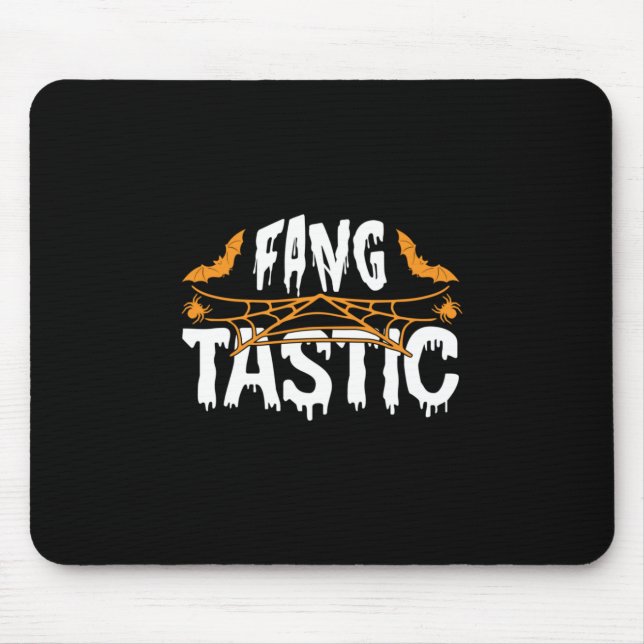 Halloween Fang Tastic Birthday Mouse Pad (Front)