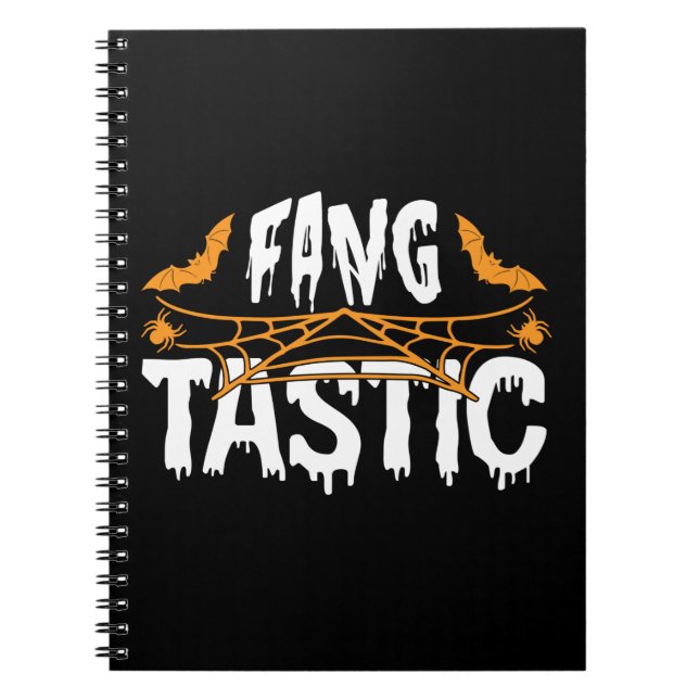 Halloween Fang Tastic Birthday Notebook (Front)