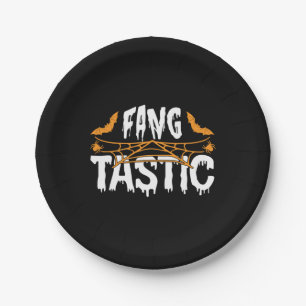 Halloween Fang Tastic Birthday Paper Plate