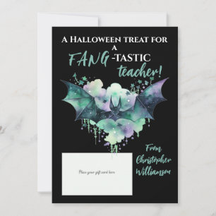 Halloween Fang-Tastic Teacher Gift Card Holder