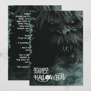 Halloween Fangs-Out Fright Fest greeting card