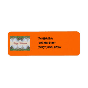Halloween Fantasmagorical Cicada Address Label Return Address Label