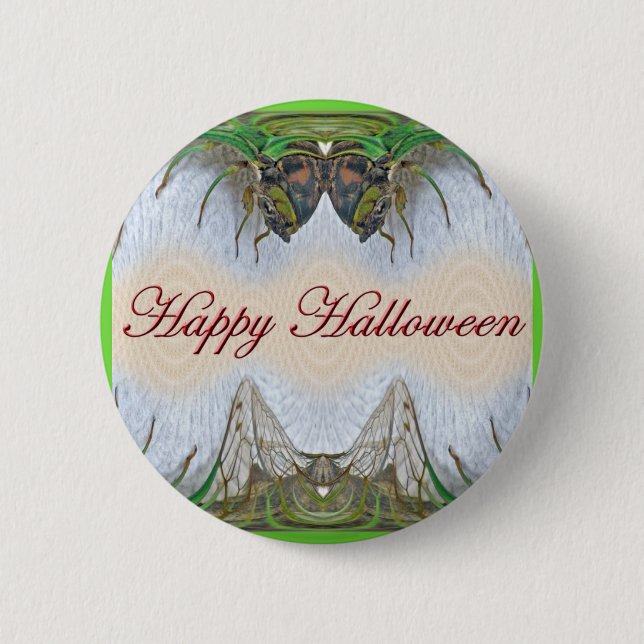 Halloween Fantasmagorical Cicada Items 6 Cm Round Badge (Front)