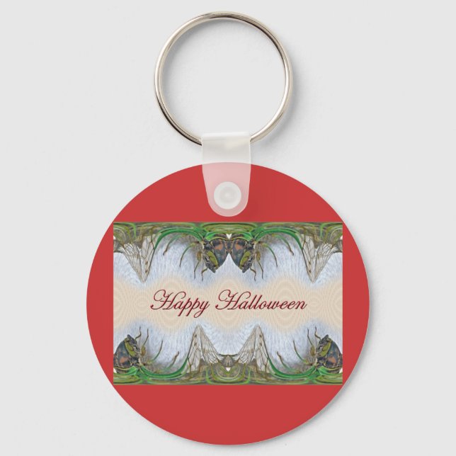 Halloween Fantasmagorical Cicada Items Key Ring (Front)