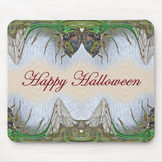 Halloween Fantasmagorical Cicada Items Mousepad (Front)