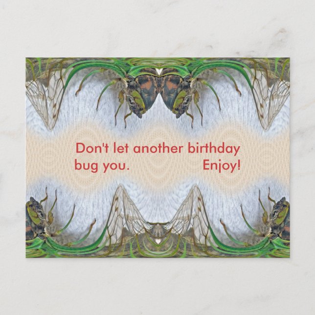Halloween Fantasmagorical Cicada Items Postcard (Front)