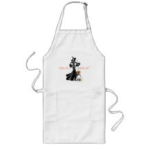 halloween fashion illustration with a broom