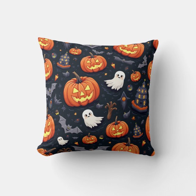 Halloween Fashion Patterned Cushion, Baguette Cushion (Front)