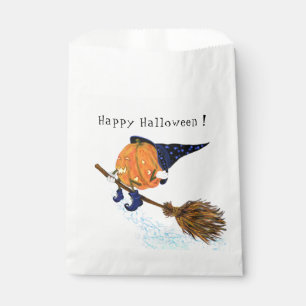 Halloween Favour Bag Witch Pumpkin Flying Broom